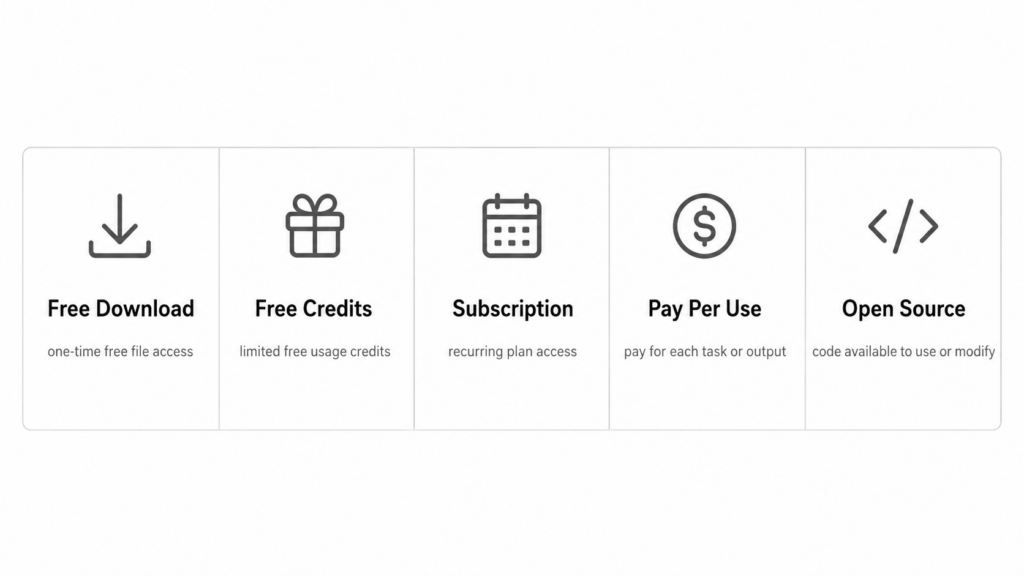 ChatGPT Image 2026年8月19日 23_58_41 – WeShop AI Blog Deepfake tools access models comparing free credits subscriptions pay per use and open source software