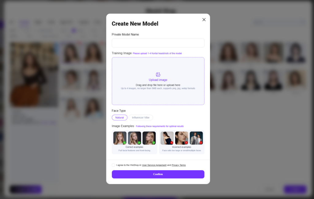 create your own model