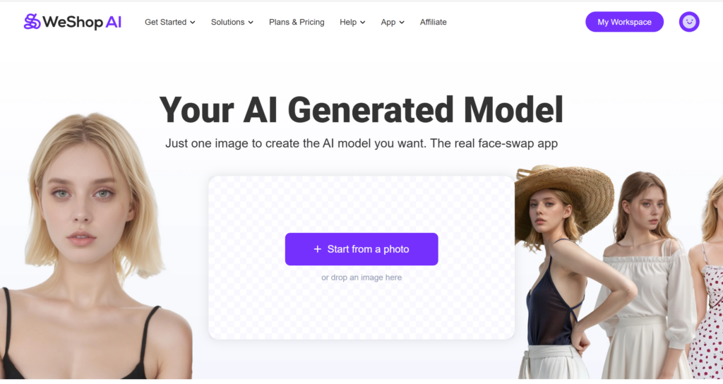 WeShop AI generated ai model