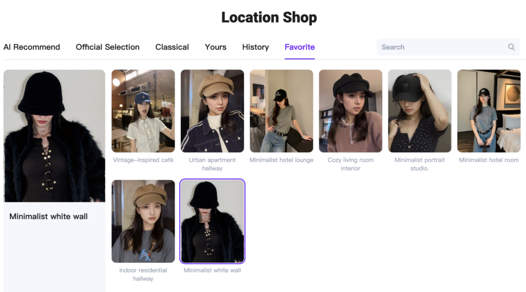 favorite WeShop AI Location