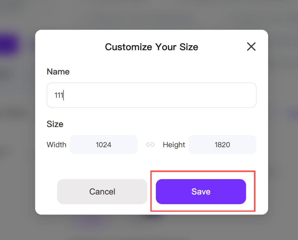 Save Custom Size by WeShop AI