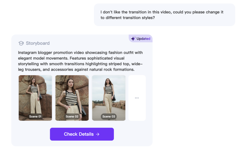 New Request for AI Video Agent