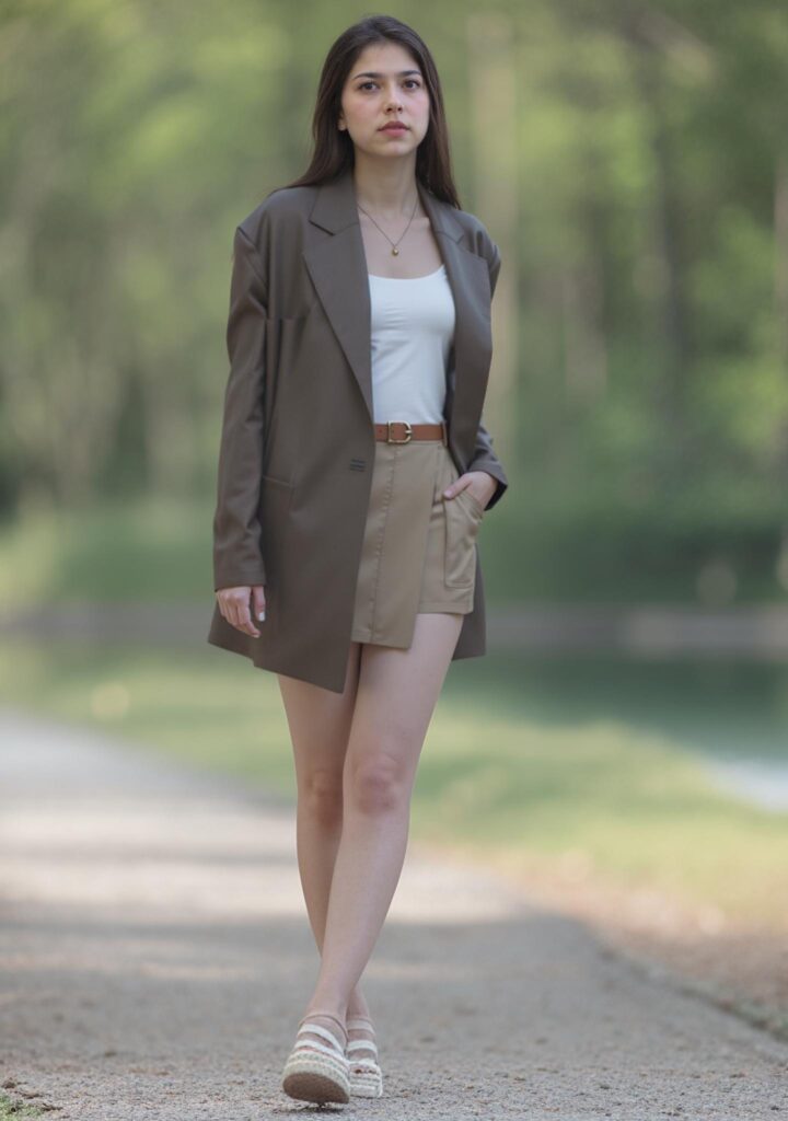 Walking pose created with AI Pose Generator