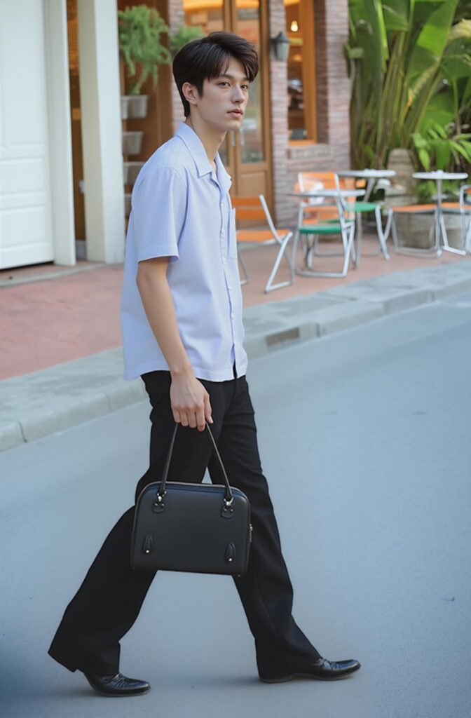 Walking pose created with AI Pose Generator