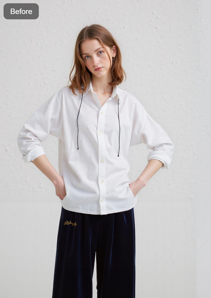 generated by AI pose tool from Weshop AI