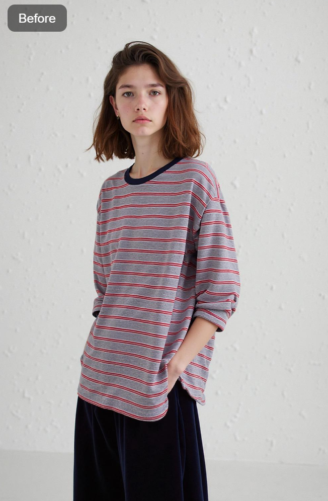 generated by AI pose tool from Weshop AI