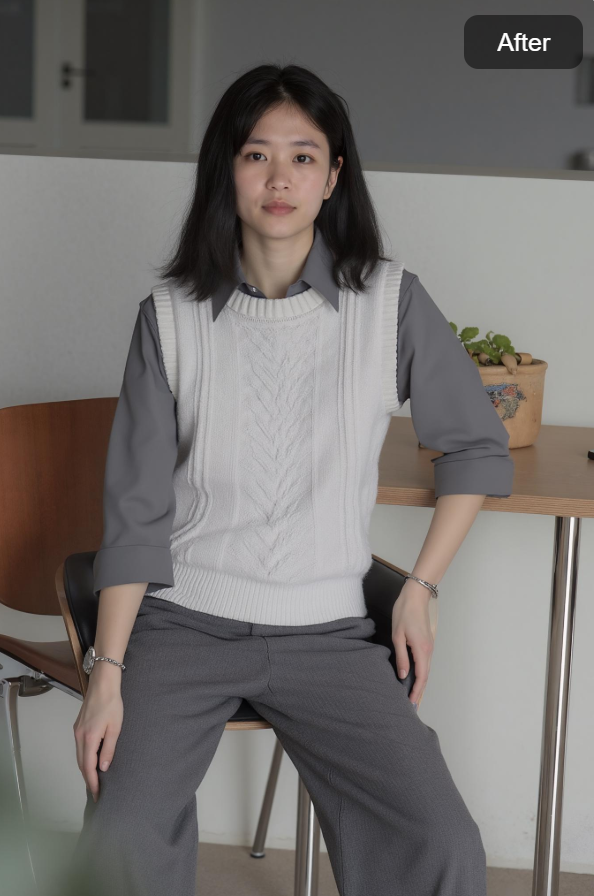 AI Model feature showcasing a fashion product on a virtual model