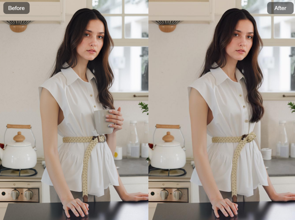 Example of removing unwanted objects with Magic Eraser