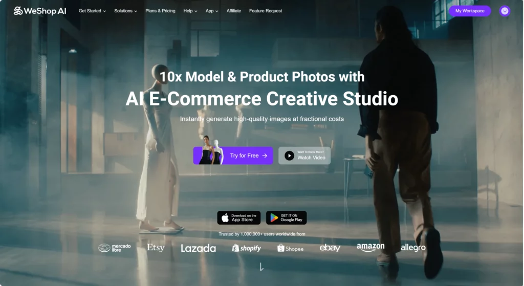 Weshop AI Main Page