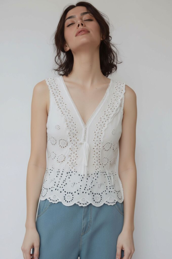 Example of a looking-up pose prompt in Weshop AI Pose Generator for natural and elegant results