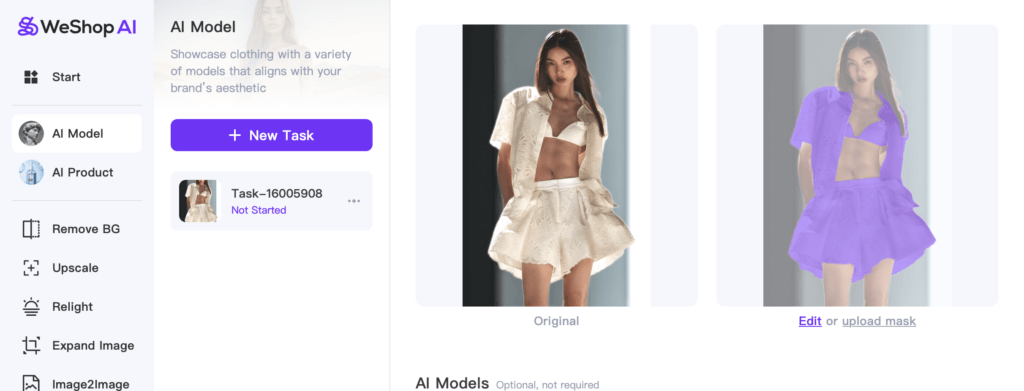 ai relight workspace