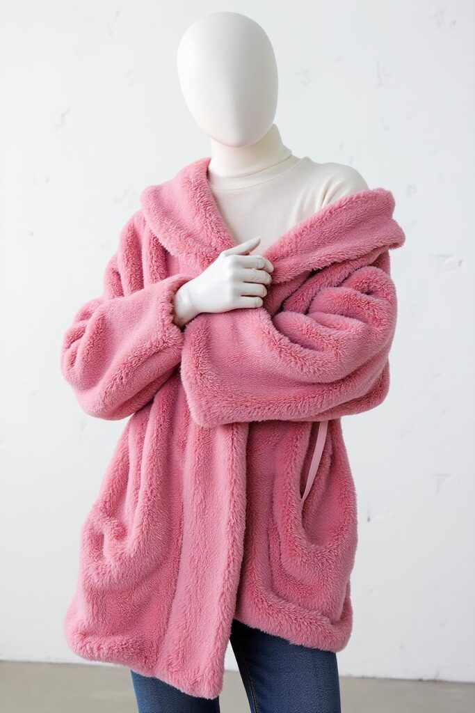 Fashion item recolored using AI Recolor, showcasing the item in a new color on a virtual mannequin