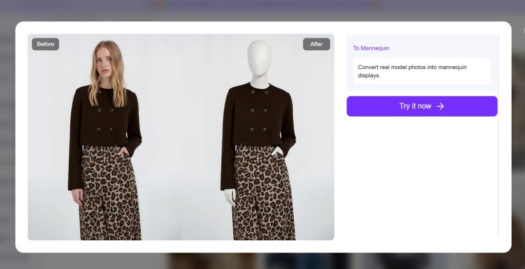 ai mannequin conversion