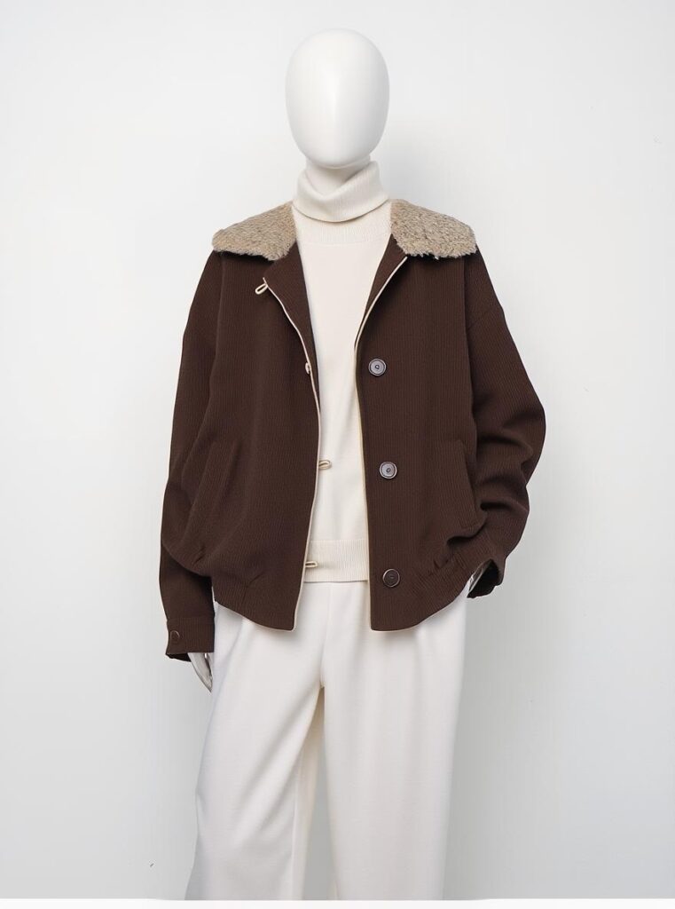 Fashion item recolored using AI Recolor, showcasing the item in a new color on a virtual mannequin