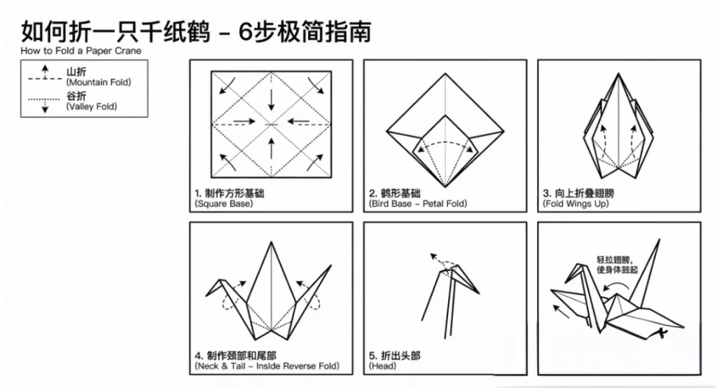 step by step guide how to fold a paper crane by google nano pro