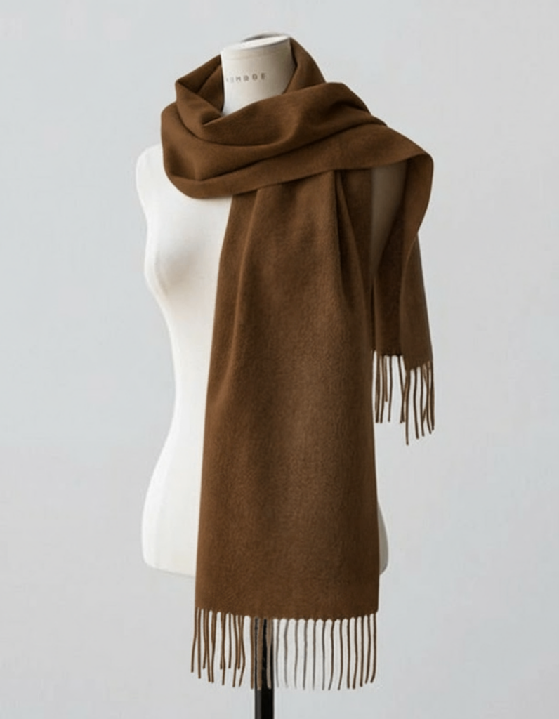 Different winter accessories recolored with WeShop AI Recolor, showing scarves, gloves, and hats in various seasonal tones.