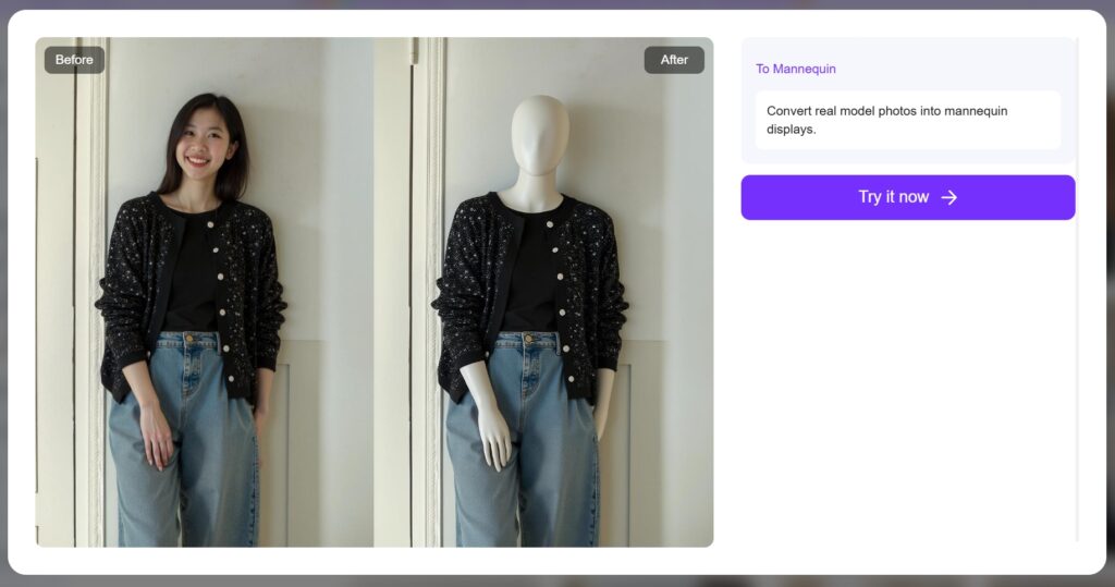 ai mannequin showcase