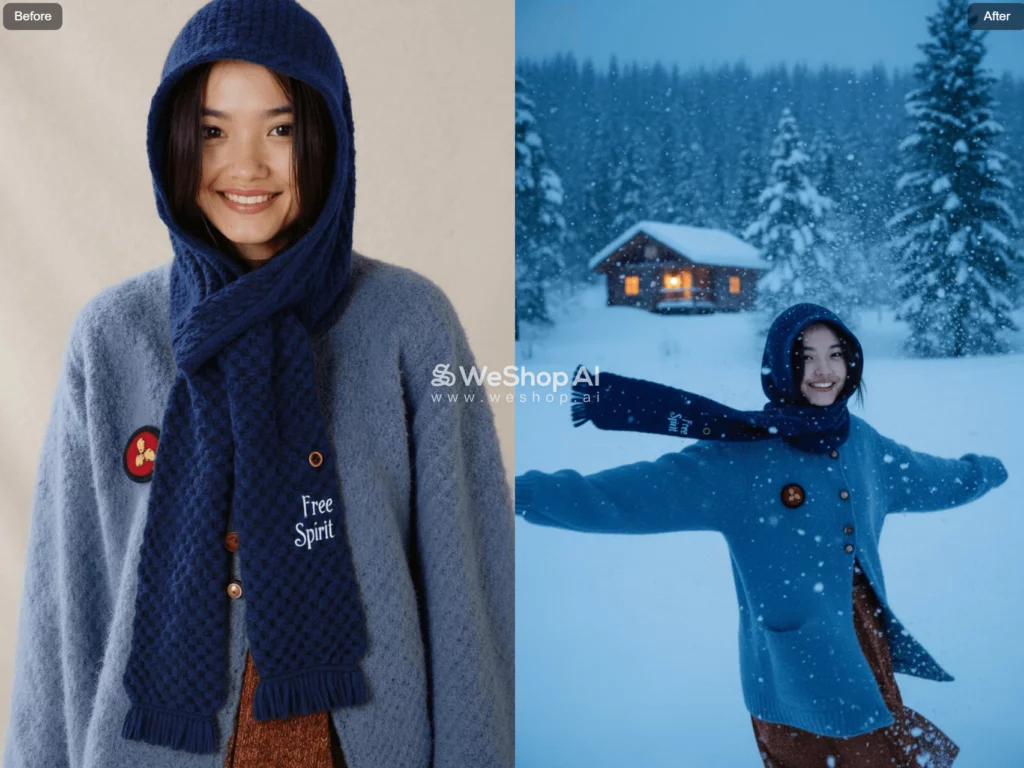 Weshop AI's AI Pose tool generated images