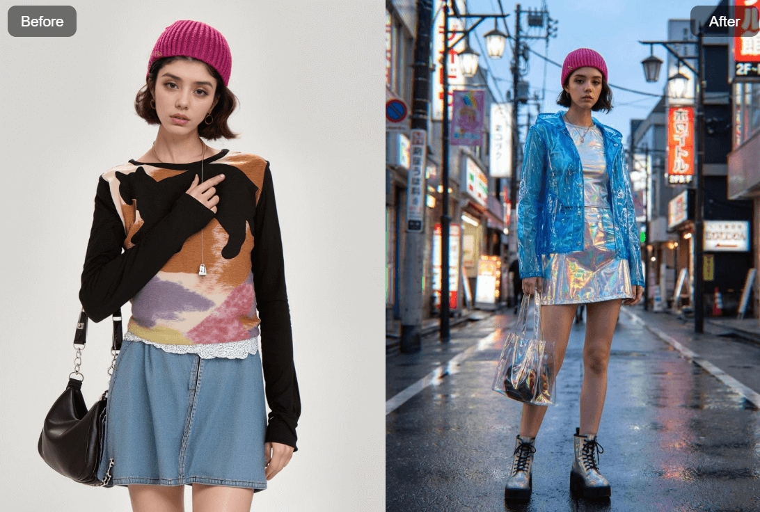 Weshop AI Futuristic Elegance Outfit Generator generated image