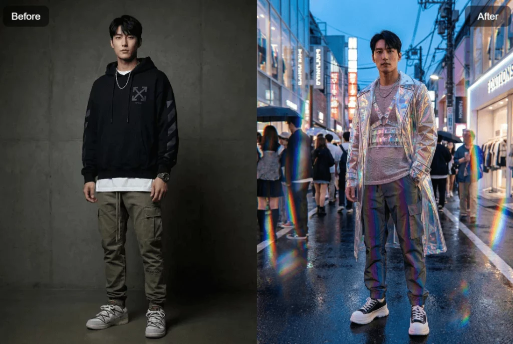 Weshop AI Futuristic Elegance Outfit Generator generated image