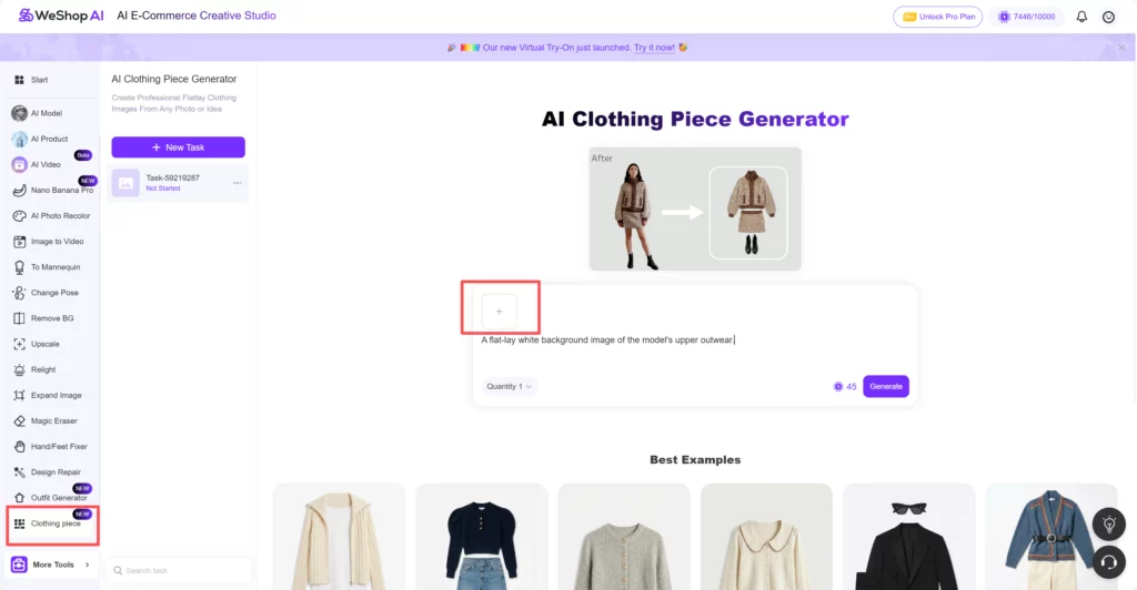 Weshop AI AI Clothing Piece Generator