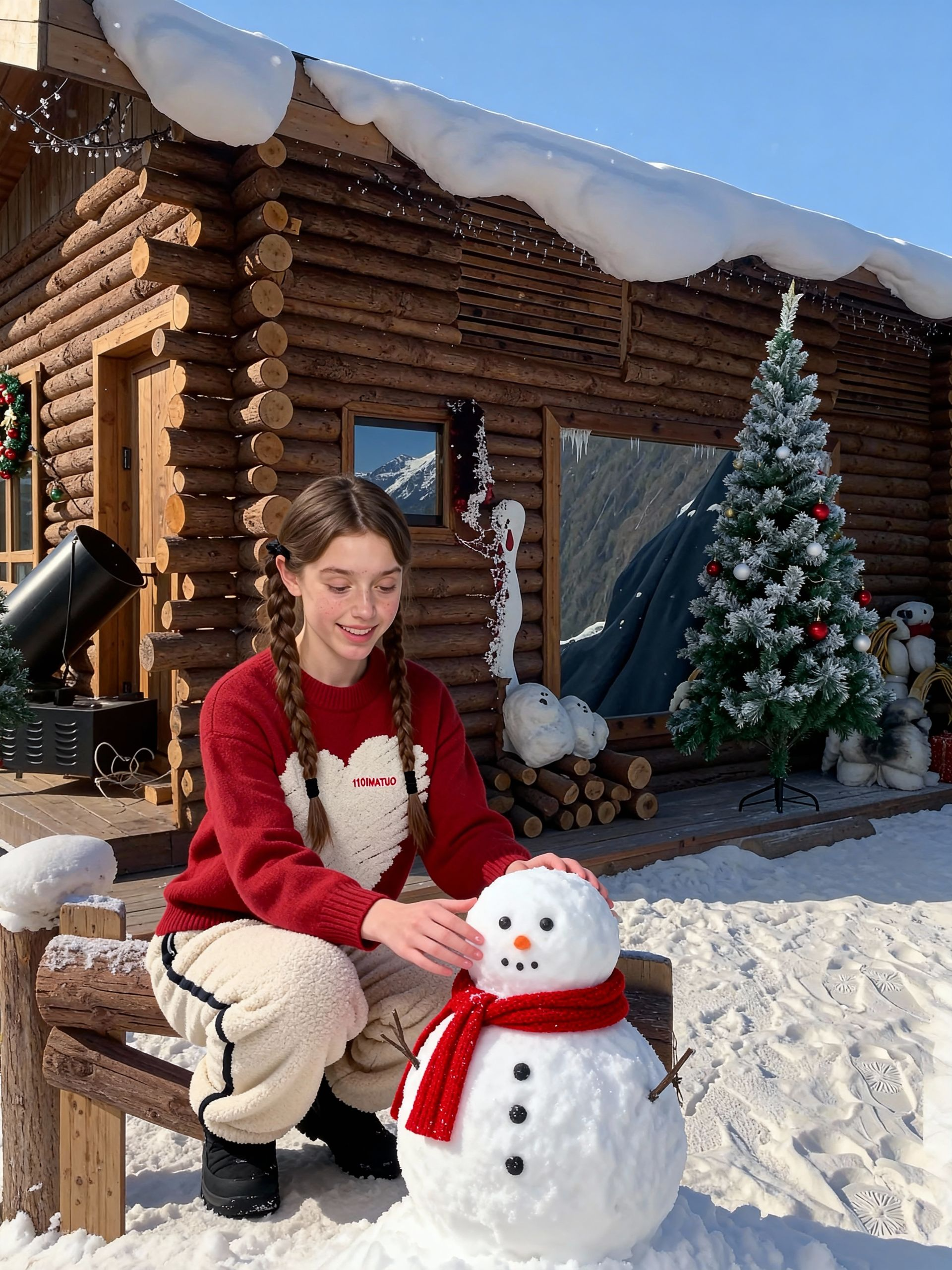 Weshop AI Virtual Try On generated Christmas kidswear images