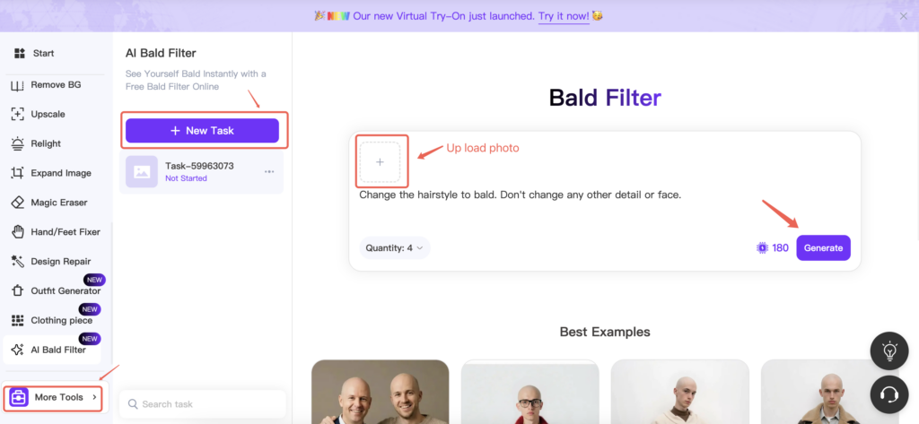 Weshop AI AI Bald Filter image