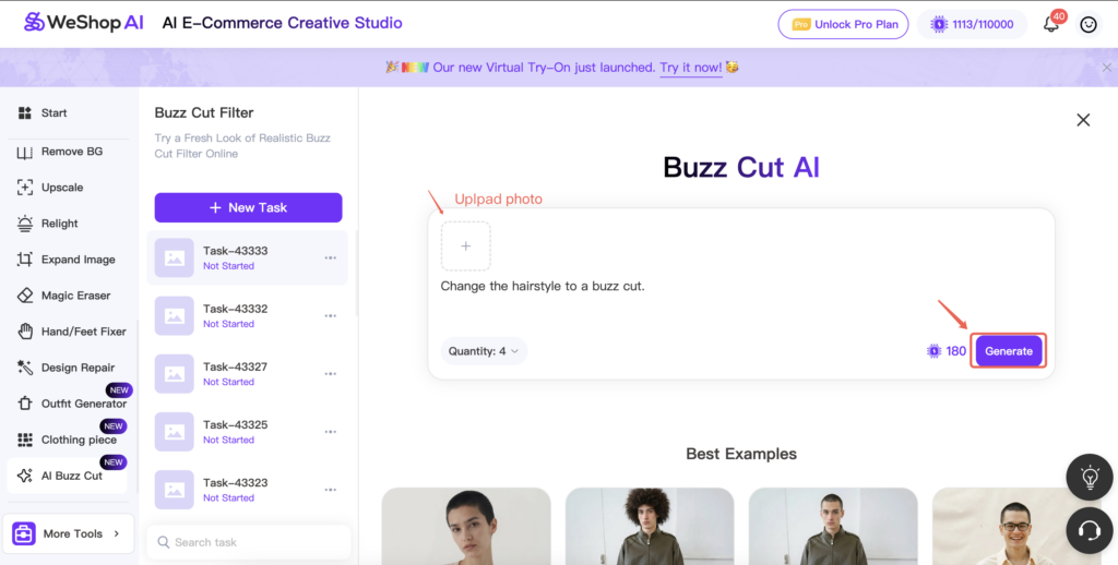 Weshop AI AI Buzz Cut Filter image