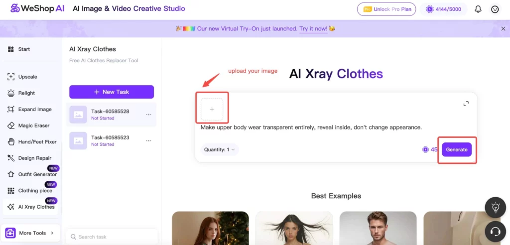 ai xray clothes by weshop ai