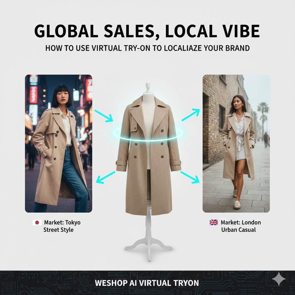 virtual try-on with weshop ai