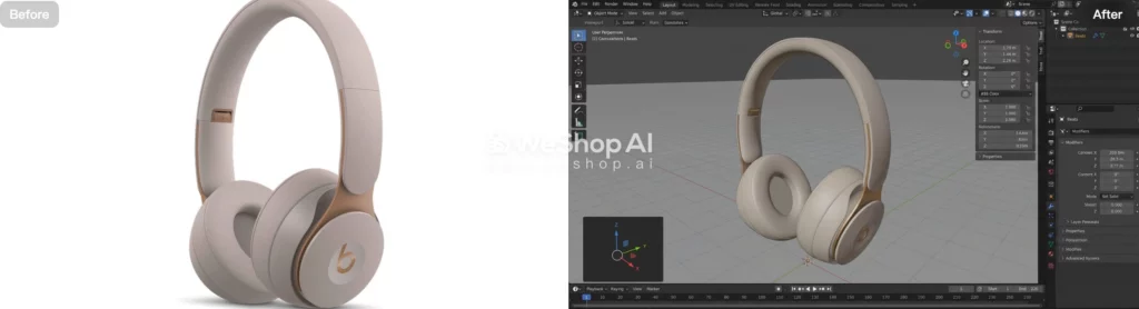 3D Rendering Generator by WeShop AI