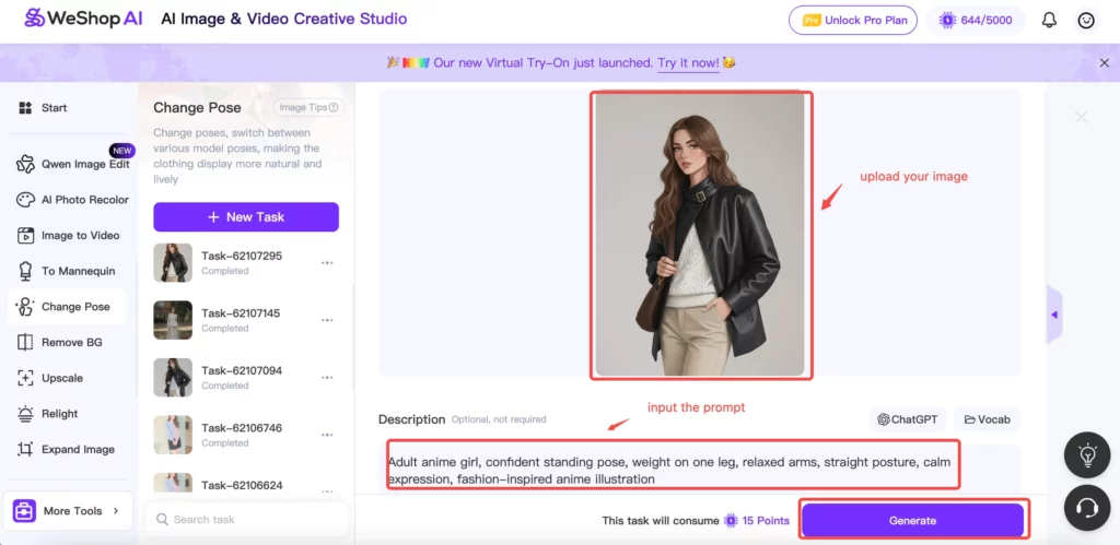 Anime Girl Poses by WeShop AI
