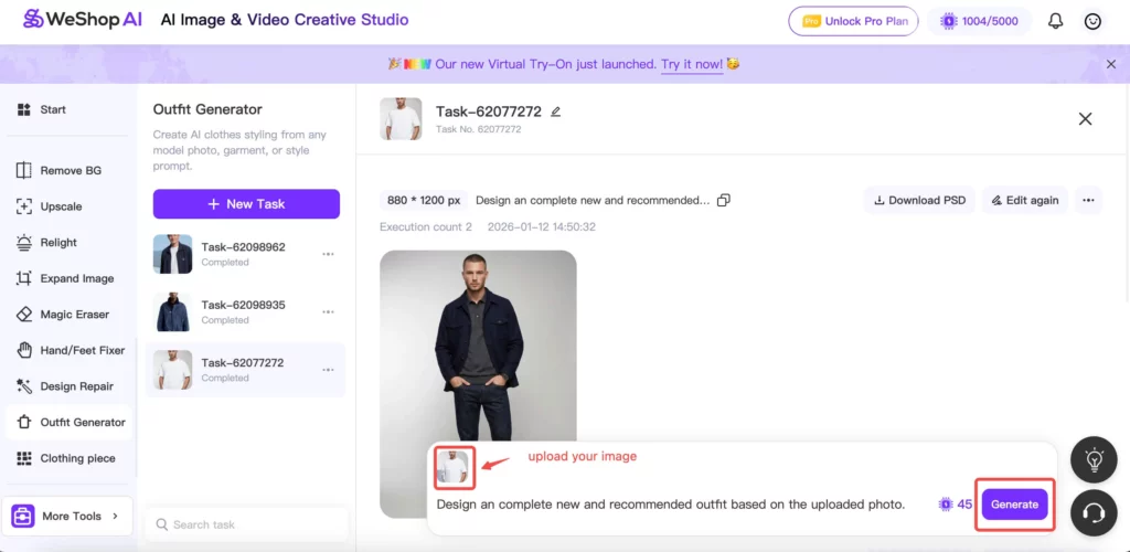 men's fashion by weshop ai