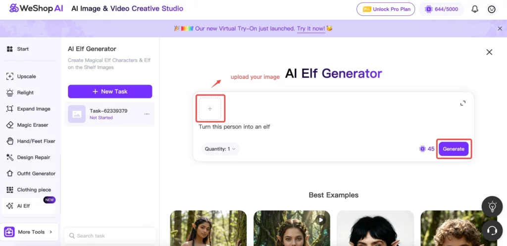AI Elf Generator by WeShop AI