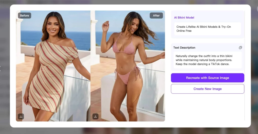 Amazon Swimwear Photography by WeShop AI