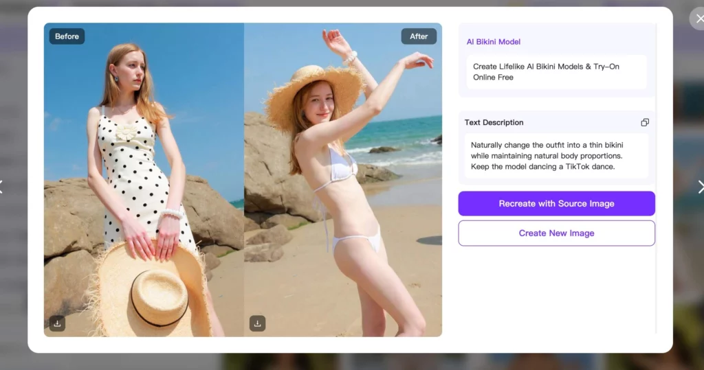 Amazon Swimwear Photography by WeShop AI