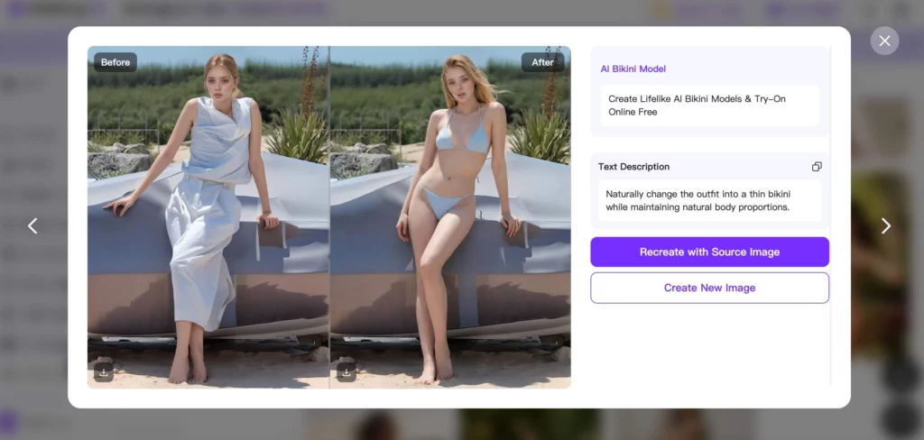 AI Swimwear Photography by WeShop AI