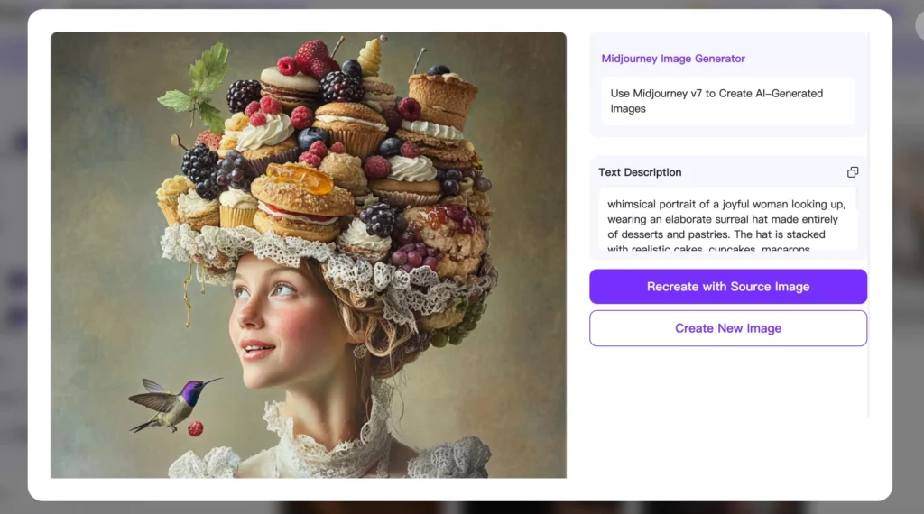 Midjourney on WeShop AI