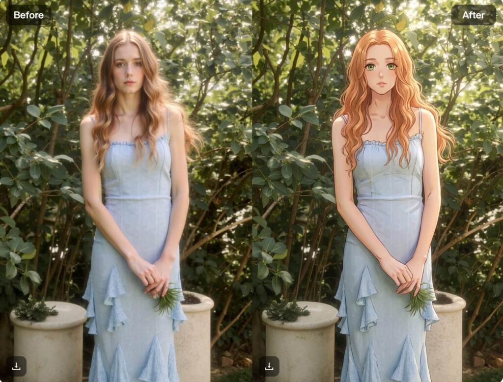 anime avatars wth WeShop AI