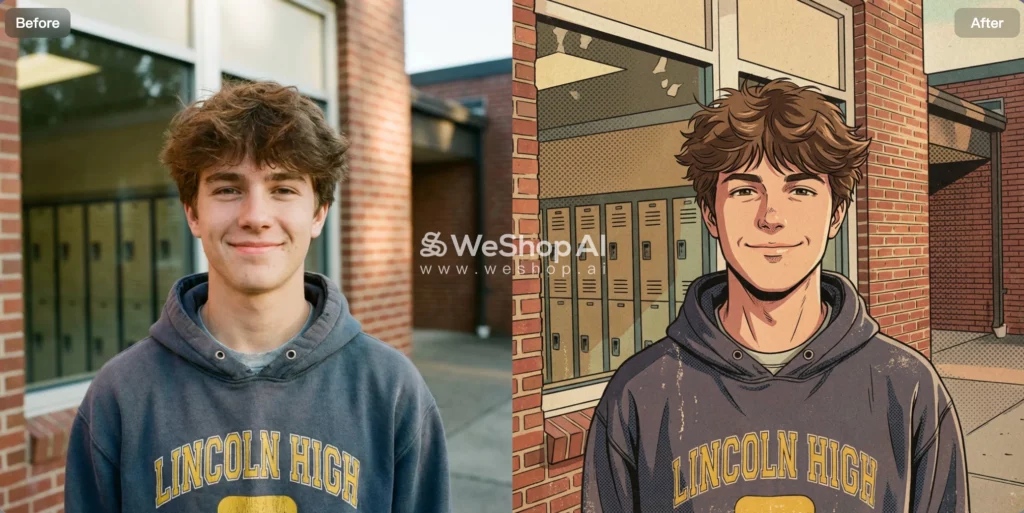 anime avatars wth WeShop AI