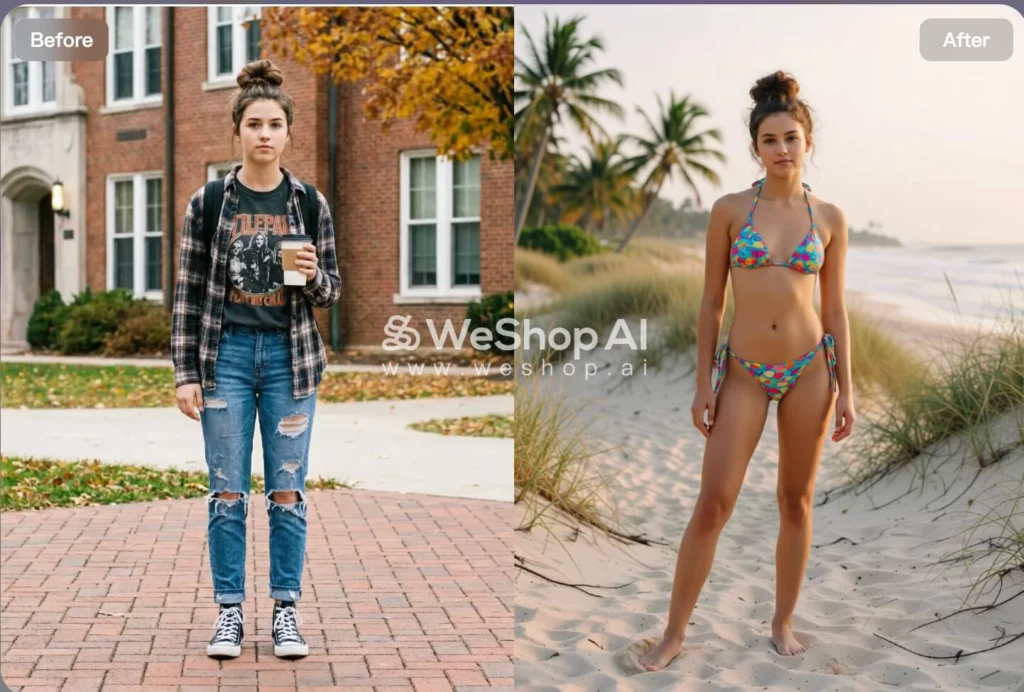 AI Teen Bikini Model Generators with WeShop AI