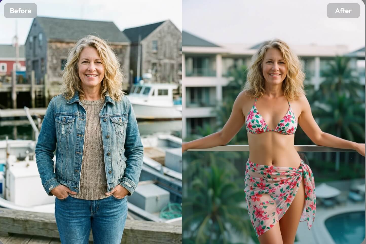 AI Bikini Generators for mature and senior models