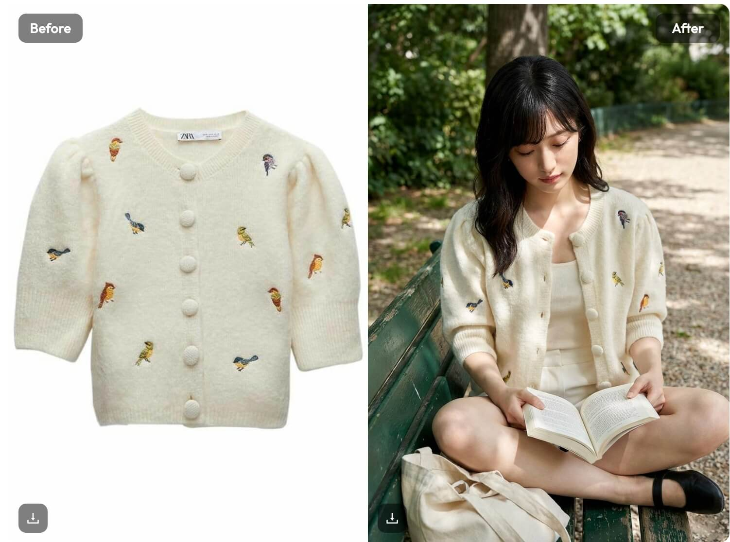 Virtual Try-on with WeShop AI