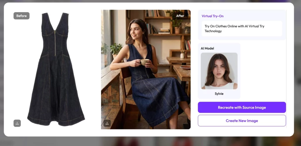 Virtual Try-on with WeShop AI