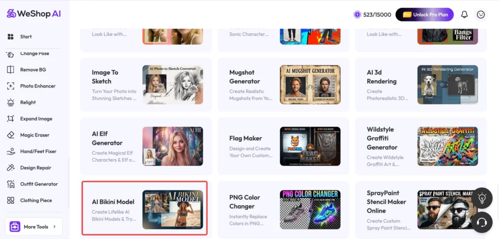 AI Tiny Bikini Model Generator