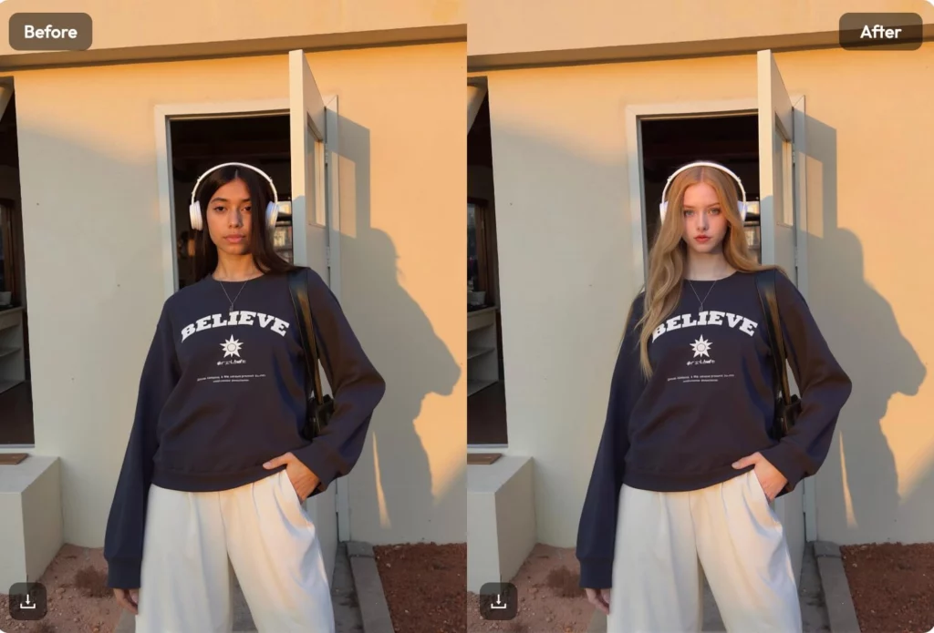 ai face swap with weshop ai