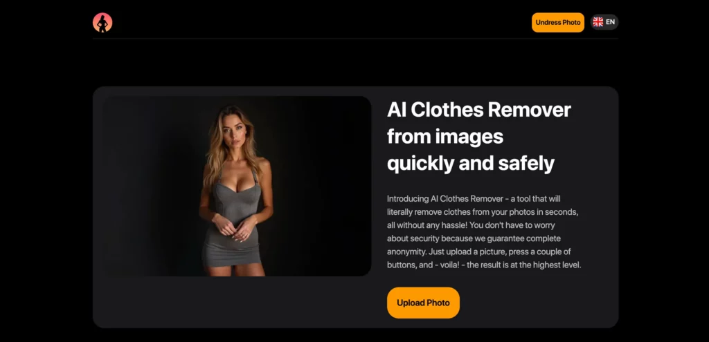 ai clothes remover screenshot of clothoff