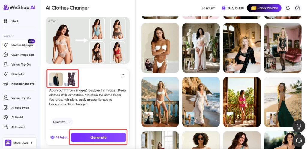 AI Clothes Remover image generated on weshop ai