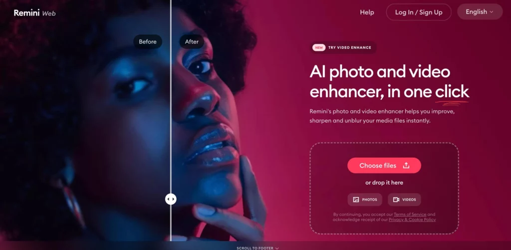 ai clothes remover screenshot of remini