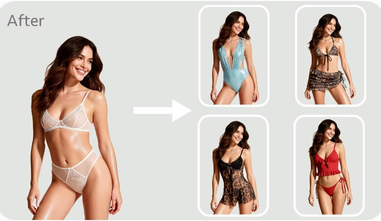 ai clothes changer image generated on weshop ai